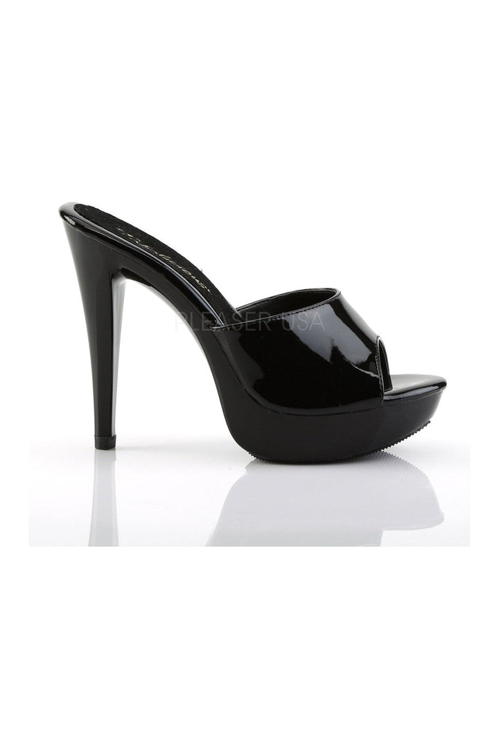 COCKTAIL-501 Platform Slide | Black Patent-Fabulicious-Slides-SEXYSHOES.COM