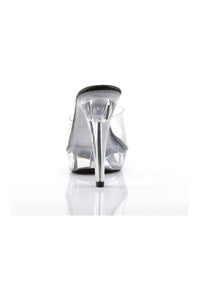 Fabulicious COCKTAIL-501 Platform Slide in Black Vinyl