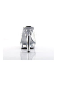 Fabulicious COCKTAIL-501 Platform Slide in Clear Vinyl