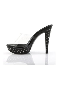 Fabulicious COCKTAIL-501SDT Platform Slide in Black Vinyl