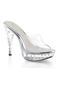 Fabulicious COCKTAIL-501SDT Platform Slide in Clear Vinyl from SexyShoes.com