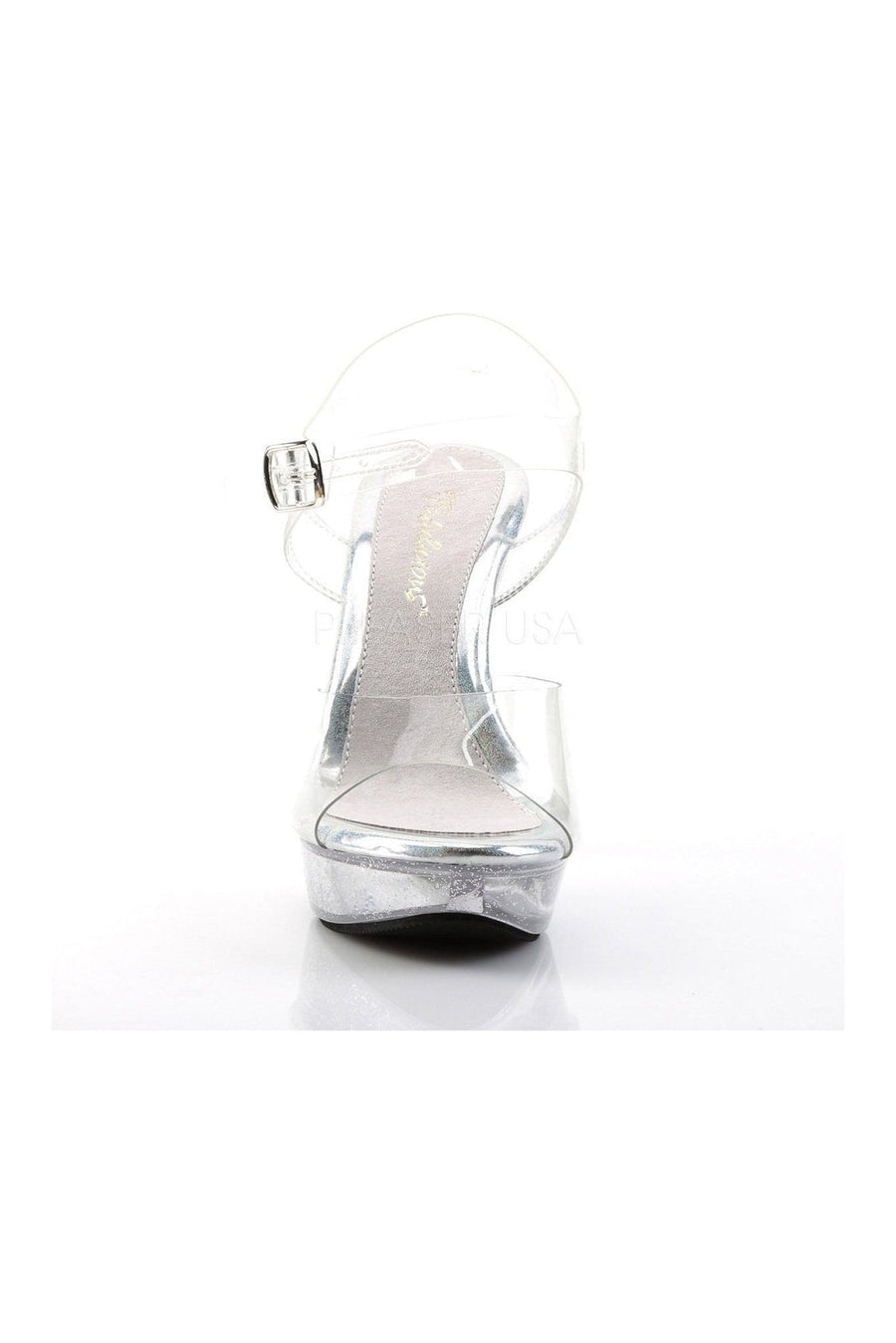 Fabulicious COCKTAIL-508MG Sandal in Clear Vinyl