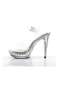 Fabulicious COCKTAIL-508SDT Platform in Clear Vinyl