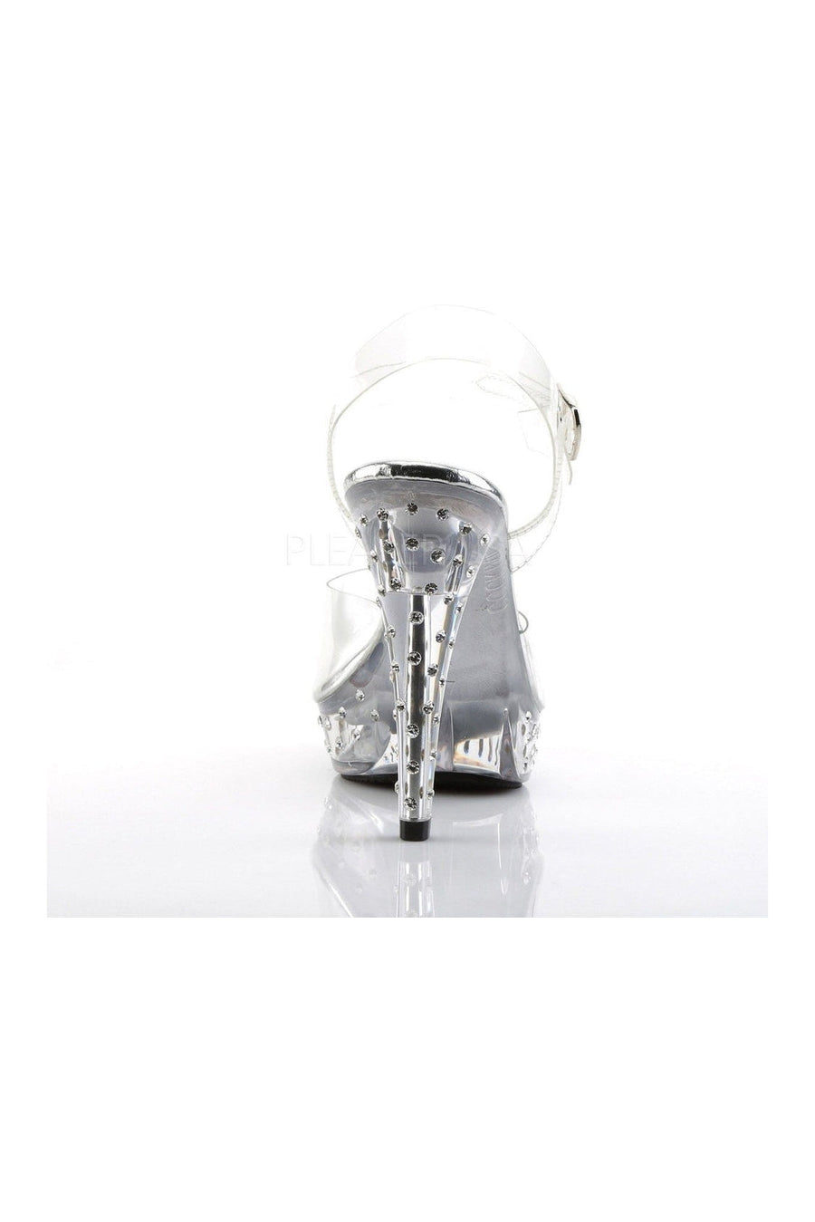 Fabulicious COCKTAIL-508SDT Platform in Clear Vinyl