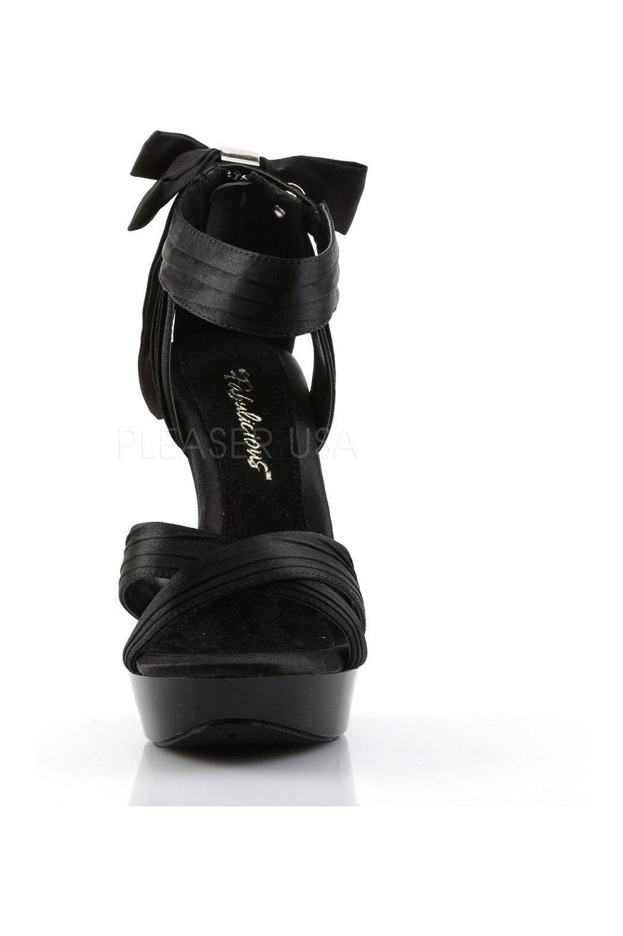 Fabulicious COCKTAIL-568 Sandal in Black Fabric