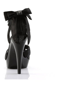 Fabulicious COCKTAIL-568 Sandal in Black Fabric