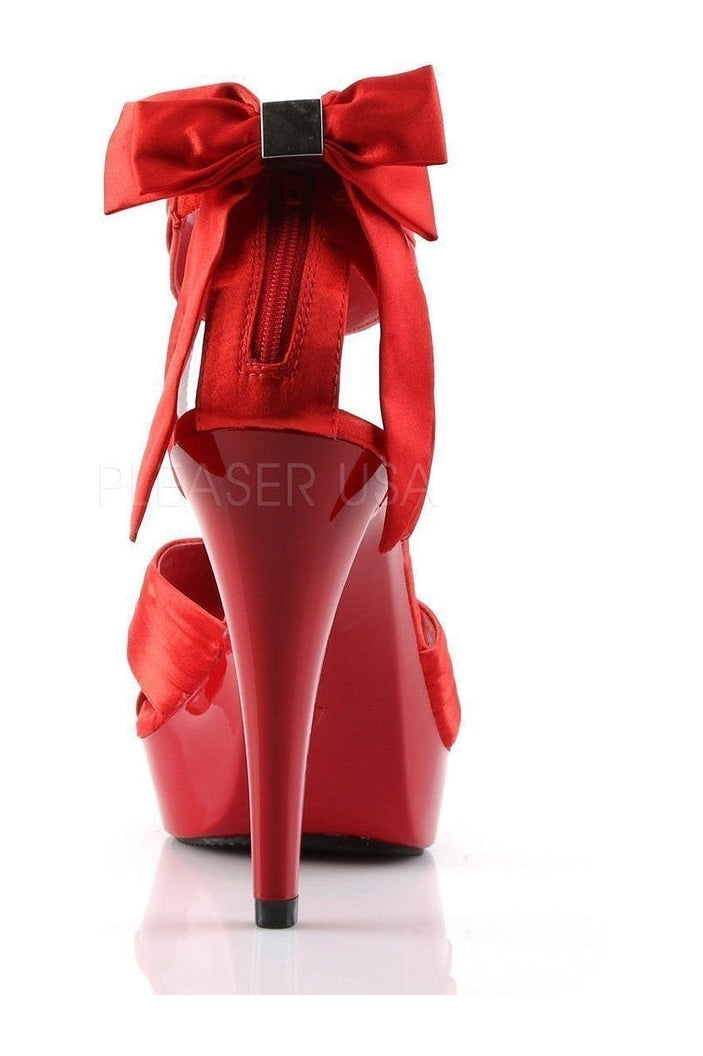 Fabulicious COCKTAIL-568 Sandal in Red Fabric