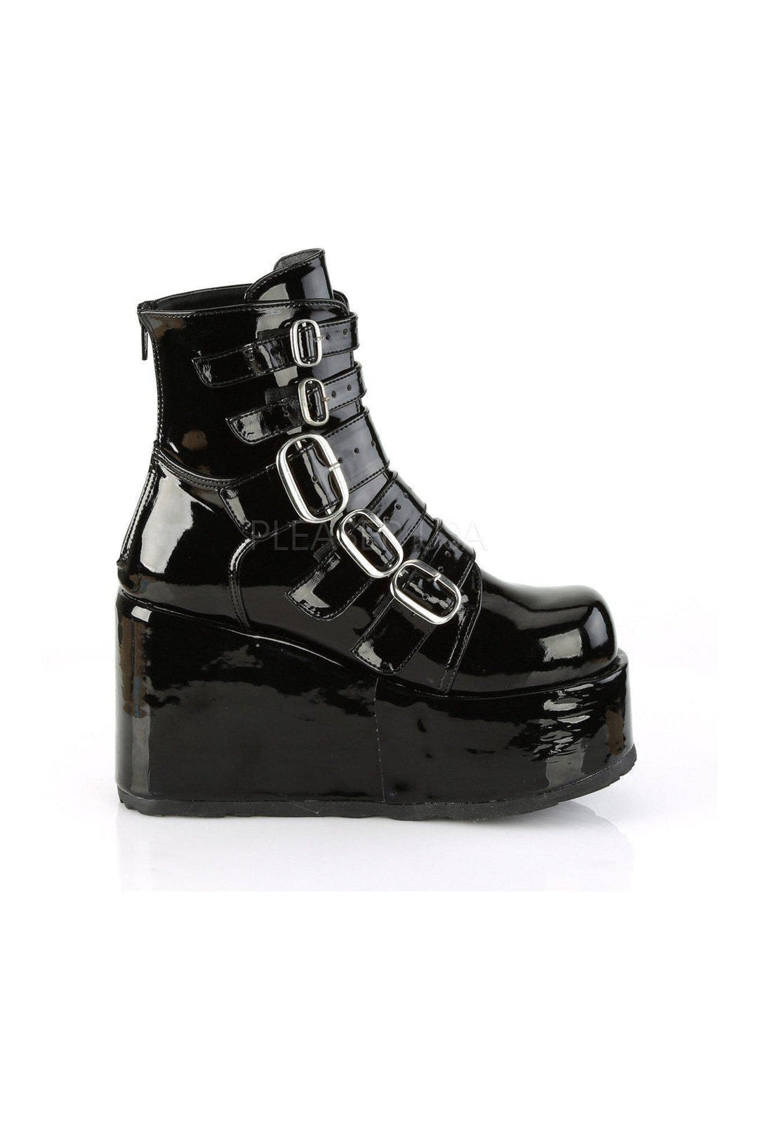 Demonia CONCORD-57  Ankle Boot in Black Patent