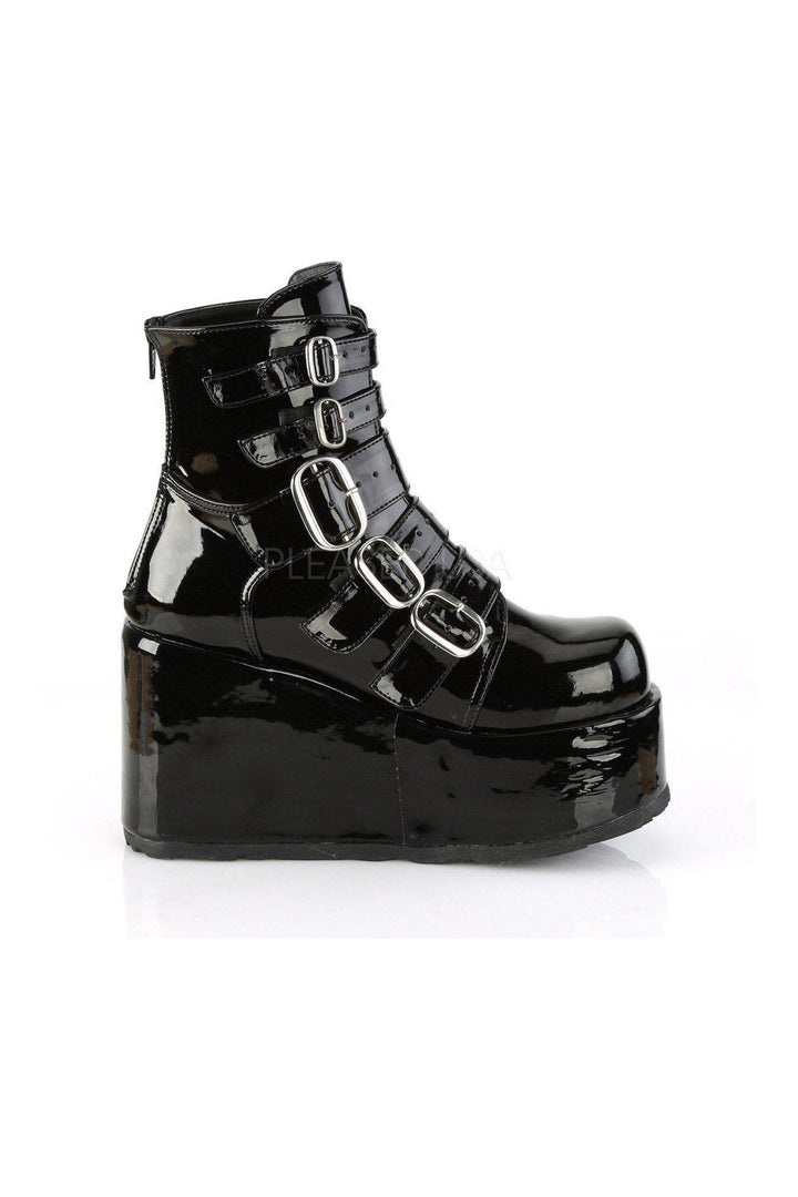 CONCORD-57 Demonia Ankle Boot | Black Patent-Demonia-SEXYSHOES.COM