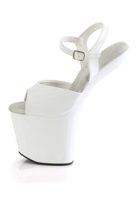 Pleaser CRAZE-809 White Patent Sandal in White Patent
