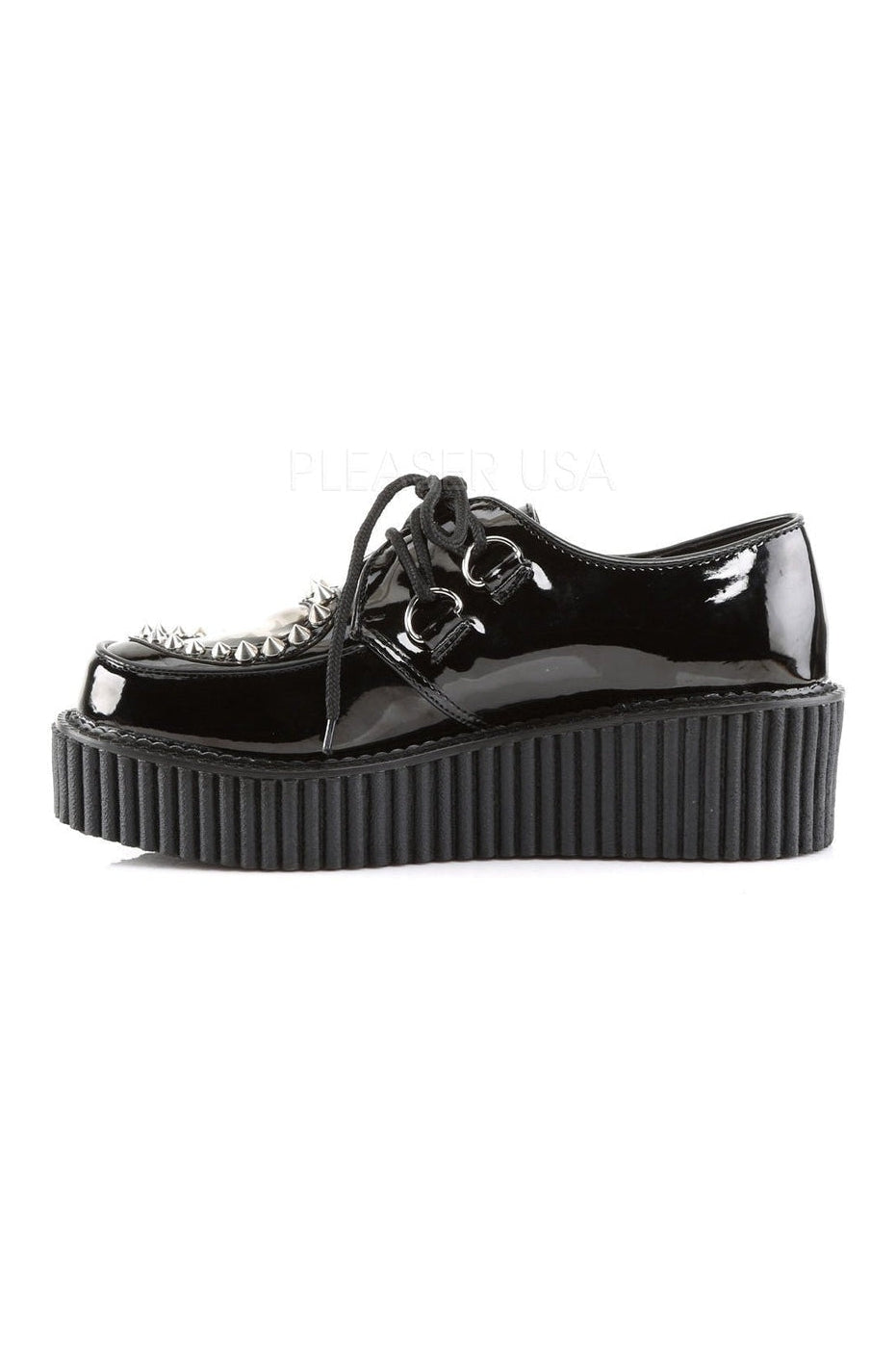 CREEPER-108 Demonia Shoe | Black Patent-Demonia-Creepers-SEXYSHOES.COM
