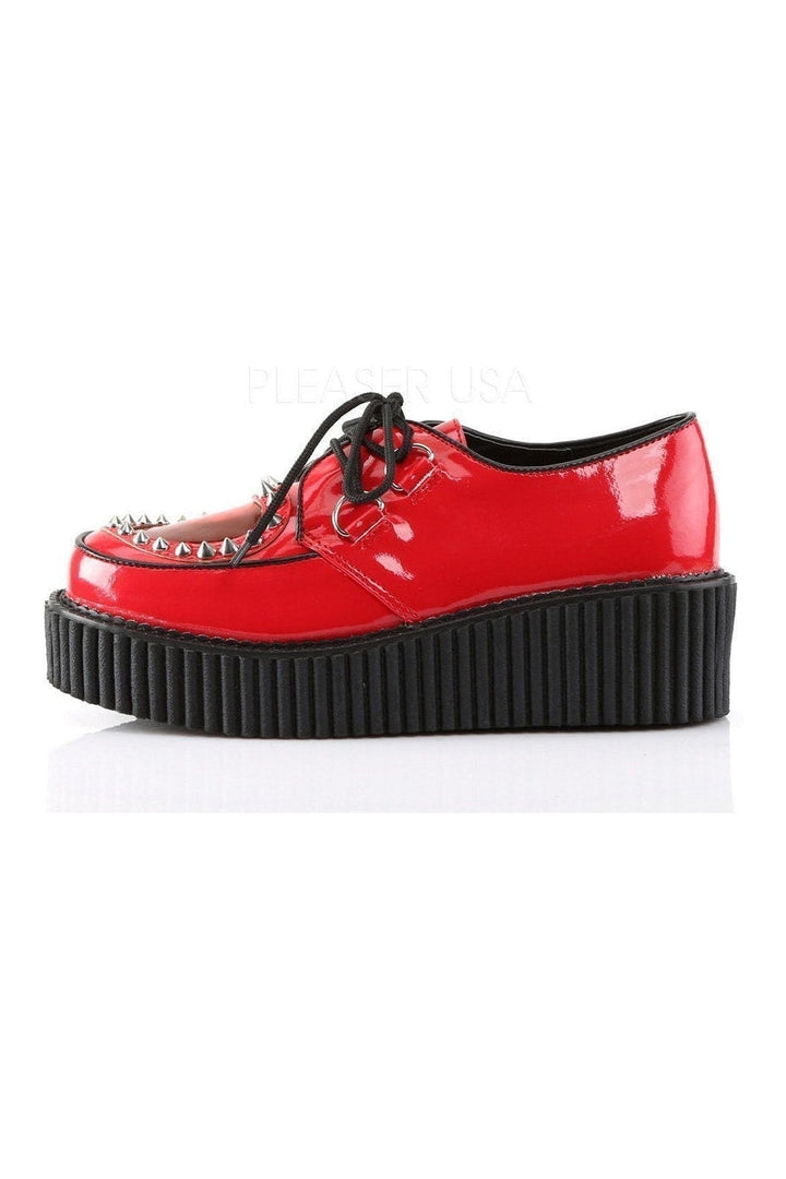 CREEPER-108 Demonia Shoe | Red Patent-Demonia-Creepers-SEXYSHOES.COM