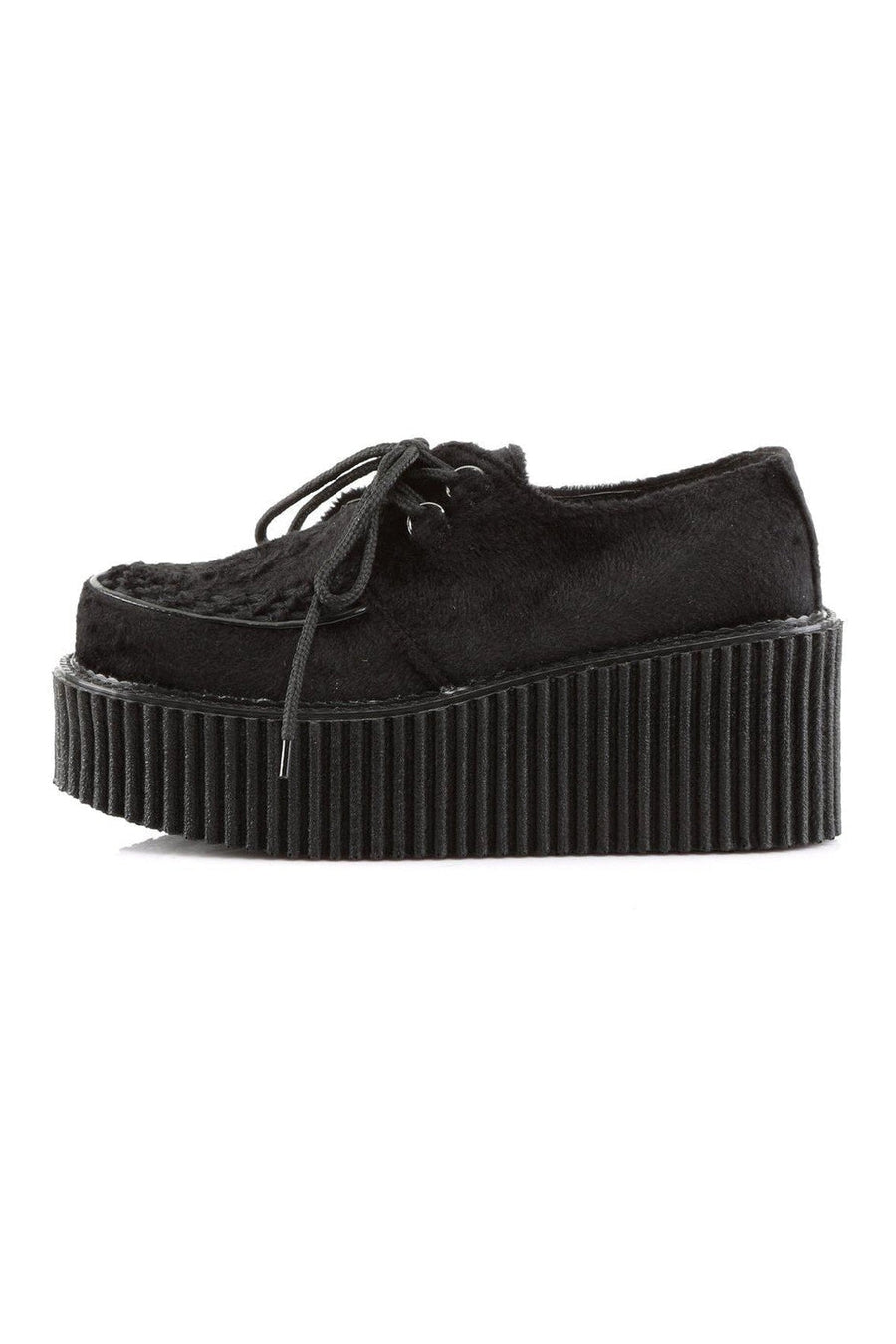 Demonia CREEPER-202 Creepers in Black Faux Leather