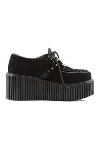 Demonia CREEPER-206  Shoe in Black Fabric