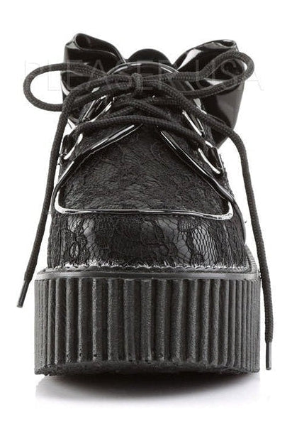 CREEPER-212 Demonia Shoe | Black Fabric-Demonia-Creepers-SEXYSHOES.COM