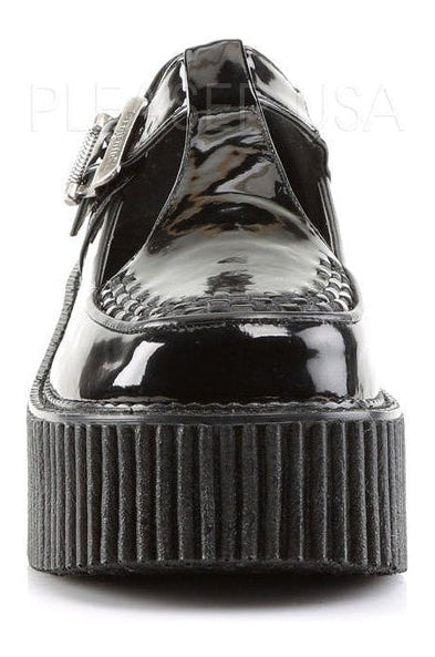 CREEPER-214 Demonia Shoe | Black Patent-Demonia-Creepers-SEXYSHOES.COM