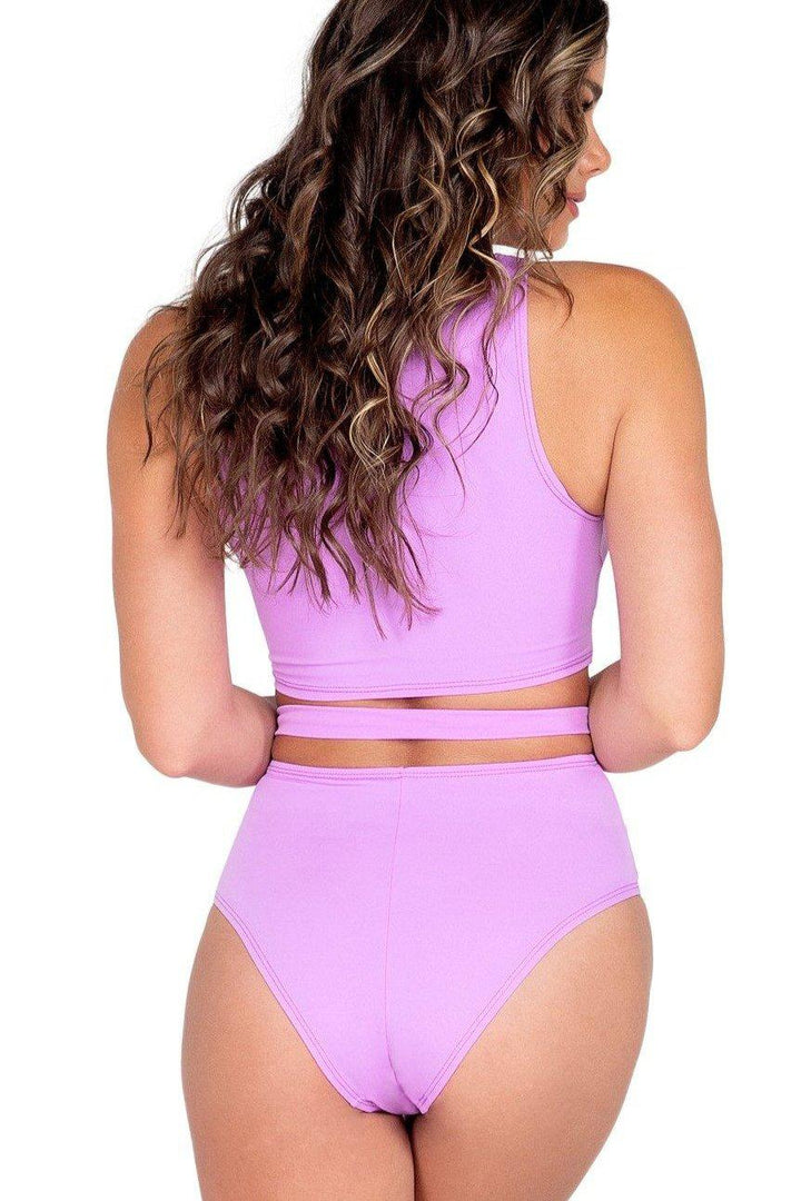 Cropped Underboob Top-Crop Tops-Roma Dancewear-SEXYSHOES.COM