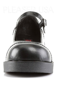 Demonia CRUX-07 Lolita in Black Faux Leather