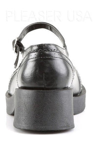 Demonia CRUX-07 Lolita in Black Faux Leather