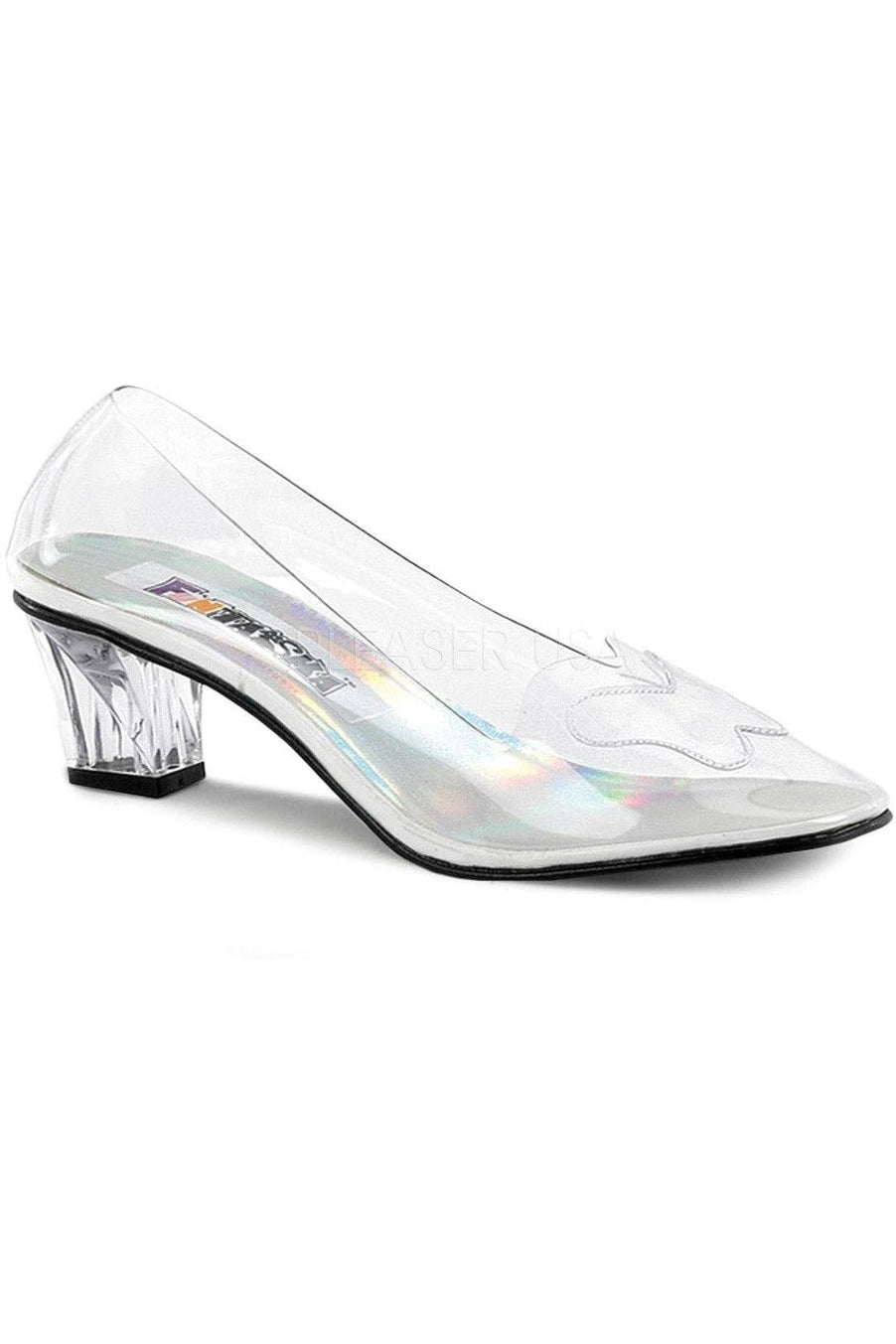 CRYSTAL-103 Pump | Clear Vinyl-Funtasma-Clear-Pumps-SEXYSHOES.COM