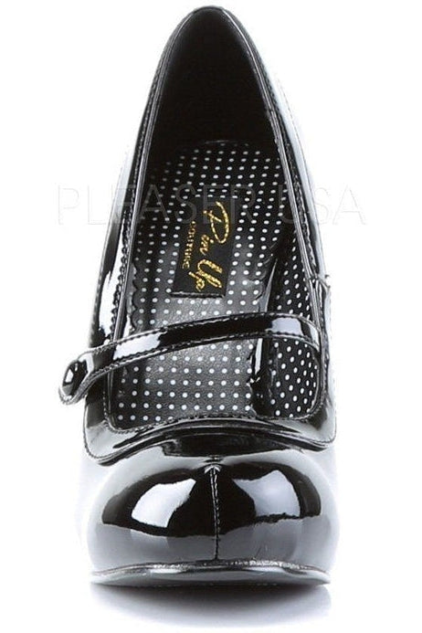 Pin Up Couture CUTIEPIE-02 Pump in Black Patent