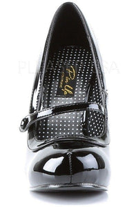 Pin Up Couture CUTIEPIE-02 Pump in Black Patent