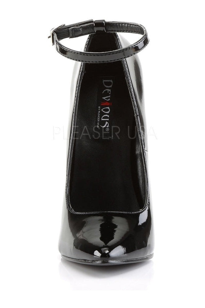 Devious DAGGER-12 Pump in Black Patent