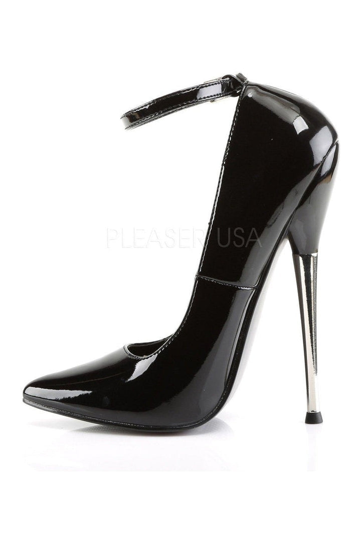 DAGGER-12 Pump | Black Patent-Pumps- Stripper Shoes at SEXYSHOES.COM