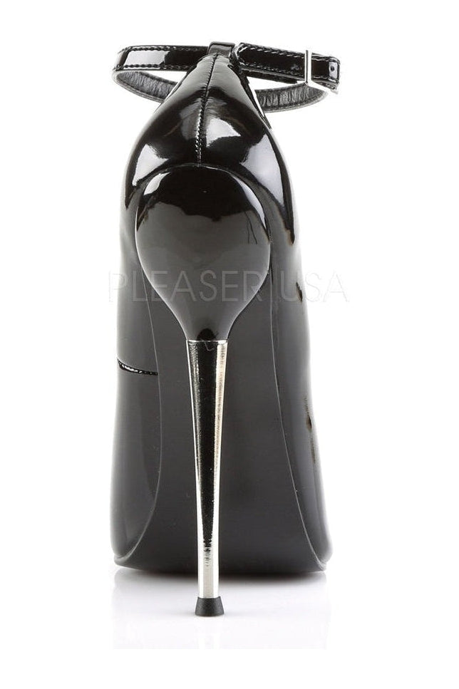 DAGGER-12 Pump | Black Patent-Pumps- Stripper Shoes at SEXYSHOES.COM