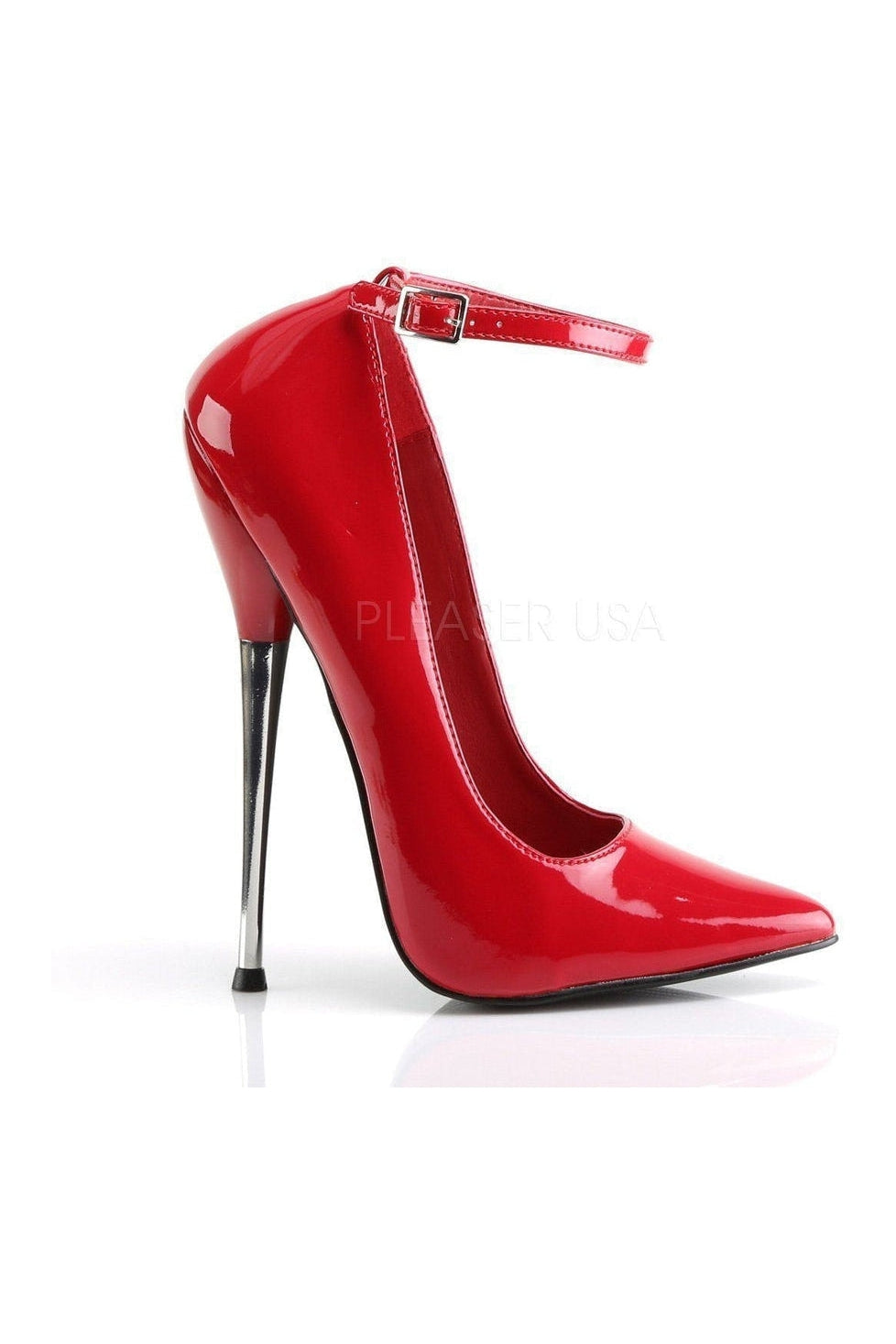 DAGGER-12 Pump | Red Patent-Pumps- Stripper Shoes at SEXYSHOES.COM
