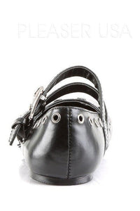 Demonia DAISY-03  Flat in Black Faux Leather