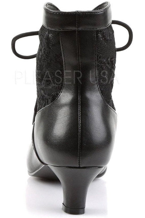 DAME-05 Ankle Boot | Black Lace-Funtasma-Ankle Boots-SEXYSHOES.COM