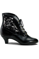 DAME-05 Ankle Boot | Black Lace