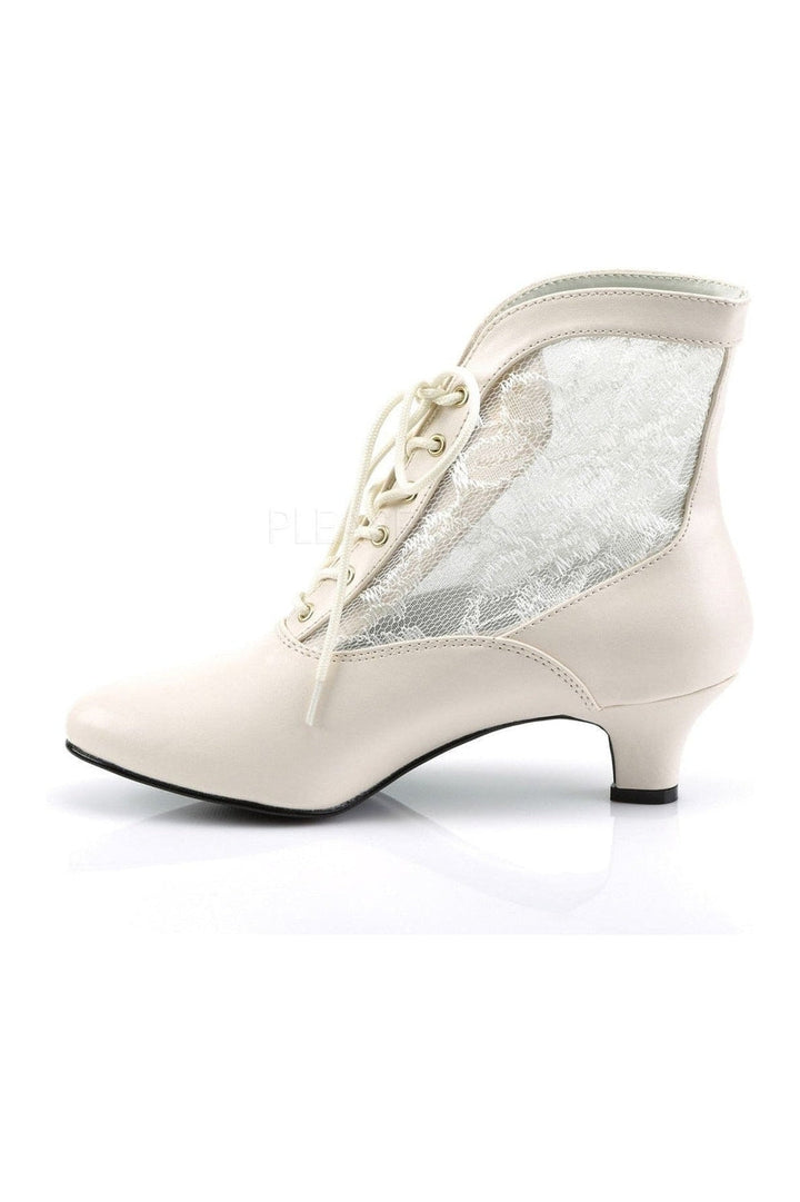 DAME-05 Ankle Boot | Bone Lace-PLEASER-Ankle Boots-SEXYSHOES.COM