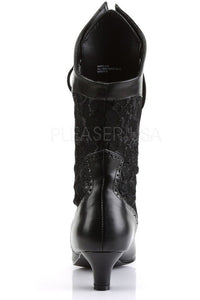 Funtasma DAME-115 Ankle Boot in Black Lace