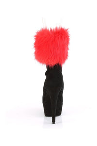 Pleaser DELIGHT-1000 Exotic Boot in Black Faux Suede