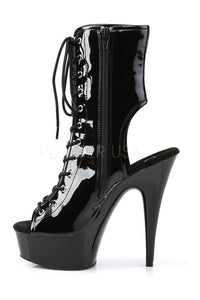 Pleaser DELIGHT-1016 Platform Boot in Black Patent