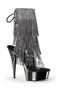 DELIGHT-1017RSF Platform Boot  | Black Vinyl