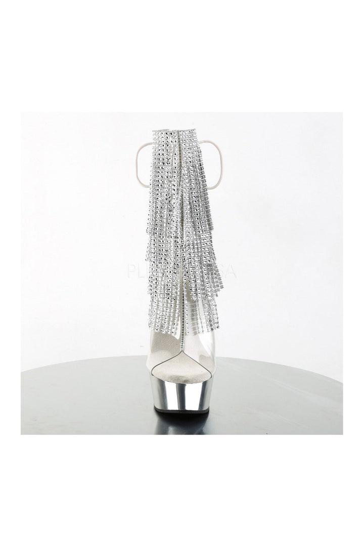 DELIGHT-1017RSF Platform Boot  | Clear Vinyl