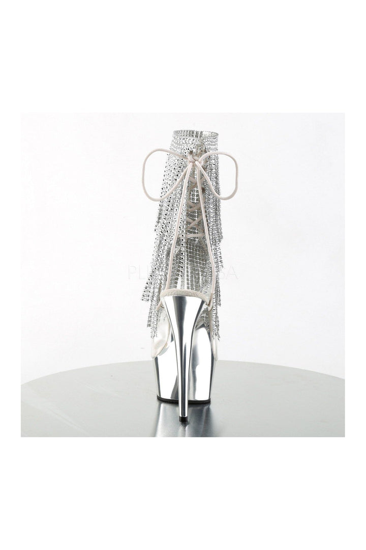 DELIGHT-1017RSF Platform Boot | Clear Vinyl-Pleaser-Ankle Boots-SEXYSHOES.COM