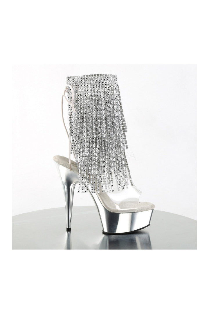 DELIGHT-1017RSF Platform Boot | Clear Vinyl-Pleaser-Ankle Boots-SEXYSHOES.COM