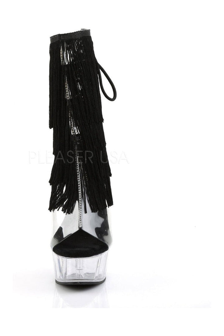 DELIGHT-1017TF Platform Boot  | Black Vinyl