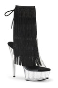 DELIGHT-1017TF Platform Boot  | Black Vinyl