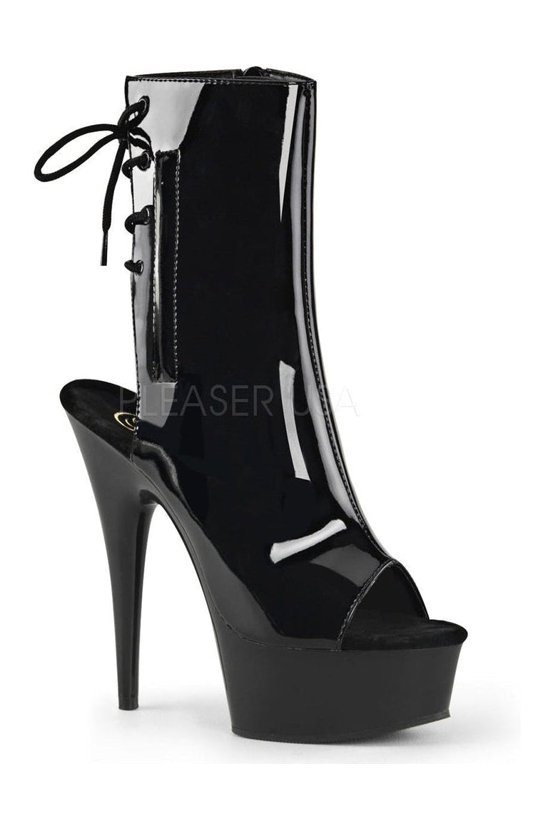 Pleaser Black Ankle Boots Platform Stripper Shoes | Buy at Sexyshoes.com