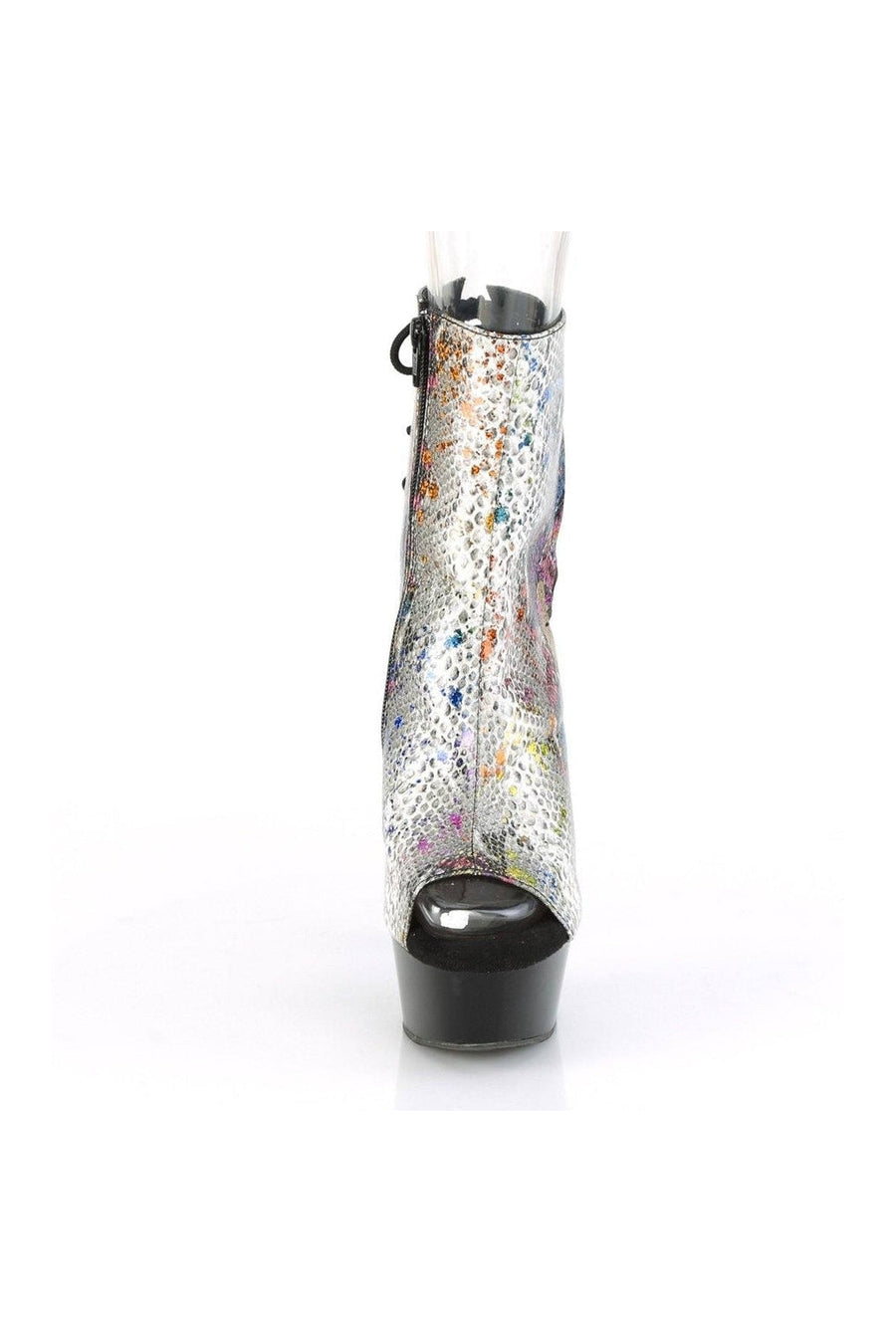 Pleaser DELIGHT-1018SP Exotic Ankle Boot in Animal Faux Leather