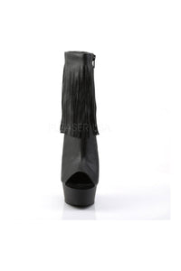 Pleaser DELIGHT-1019 Platform Boot in Black Faux Leather