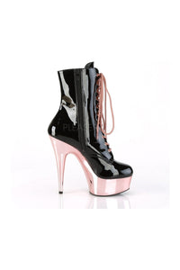 Pleaser DELIGHT-1020 Platform Ankle Boot in Black Patent
