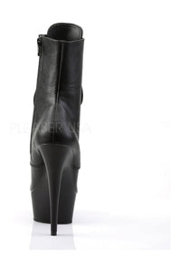 Pleaser DELIGHT-1020 Platform Boot in Black Faux Leather