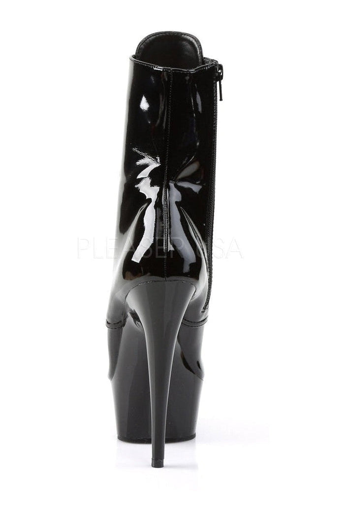 Pleaser DELIGHT-1020 Platform Boot in Black Patent