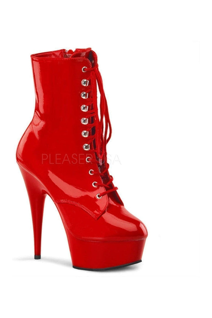 Pleaser Red Ankle Boots Platform Stripper Shoes | Buy at Sexyshoes.com